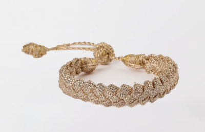 Bracelet Marocain en fil d’or – Tresse doré