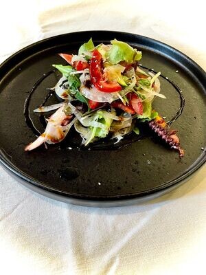 Polpo alla piastra con insalata capricciosa