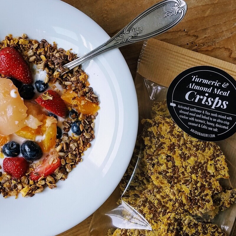 Turmeric &amp; Almond Meal Crisps