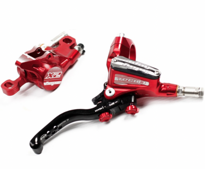 HOPE TECH3 X2 EVO DISC BRAKE SET – RED