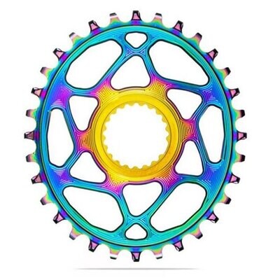 Absolute Black C/Ring MTB SRAM Oval Boost3 DM Oilslick