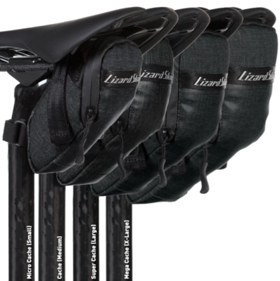 Lizardskins Cache Saddle Bag - Jet Black