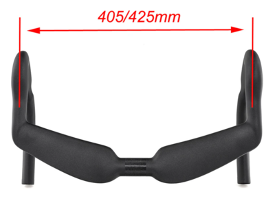 UD Matte Track Sprinter Carbon Handlebar Drop Bar 31.8mm 425mm