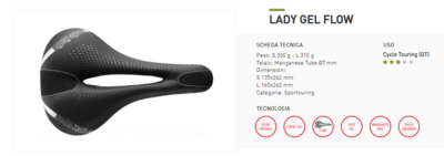 Selle Italia Lady Gel Flow GT Saddle
