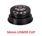 KCNC Headset F13 Semi 56mm – 1 1/8 Upper / 1.5 Lower Black