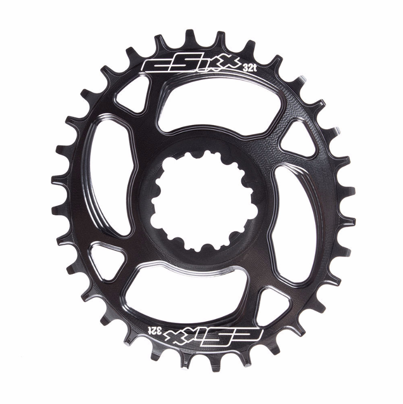 cSixx Oval Direct Mount SRAM Chainring Black 3mm Offset