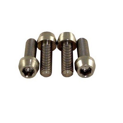KCNC DISC BRAKE CALLIPER BOLTS TITANIUM M6 X 15MM – PACK 4