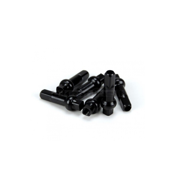 QUAXAR NIPPLES ALLOY BLACK 14MM SQUARE END