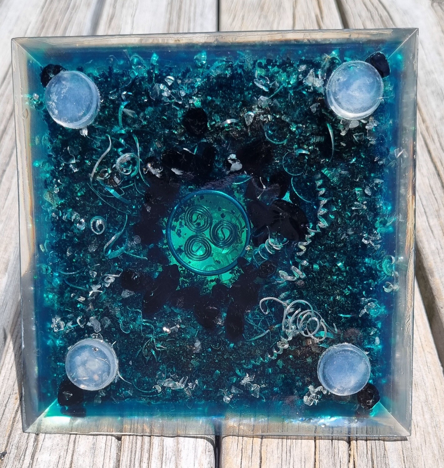 Pyrite Selenite Quartz Giza Orgone Energy Pyramid