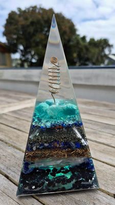Amazonite Lapis Lazuli Russian Orgone Energy Pyramid