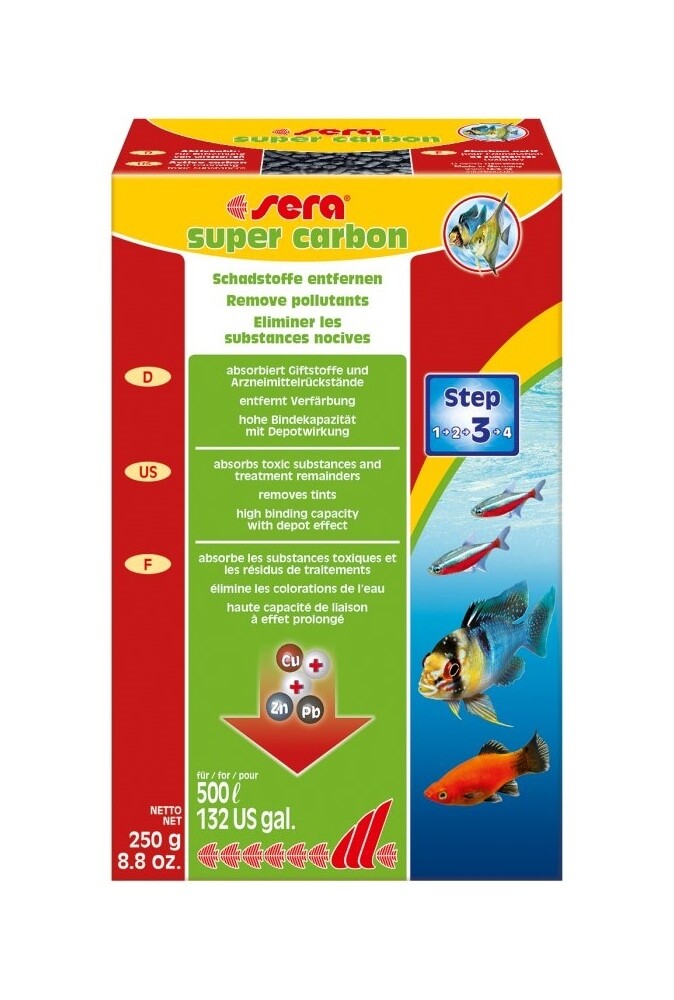 Sera Super Carbon 250 gr