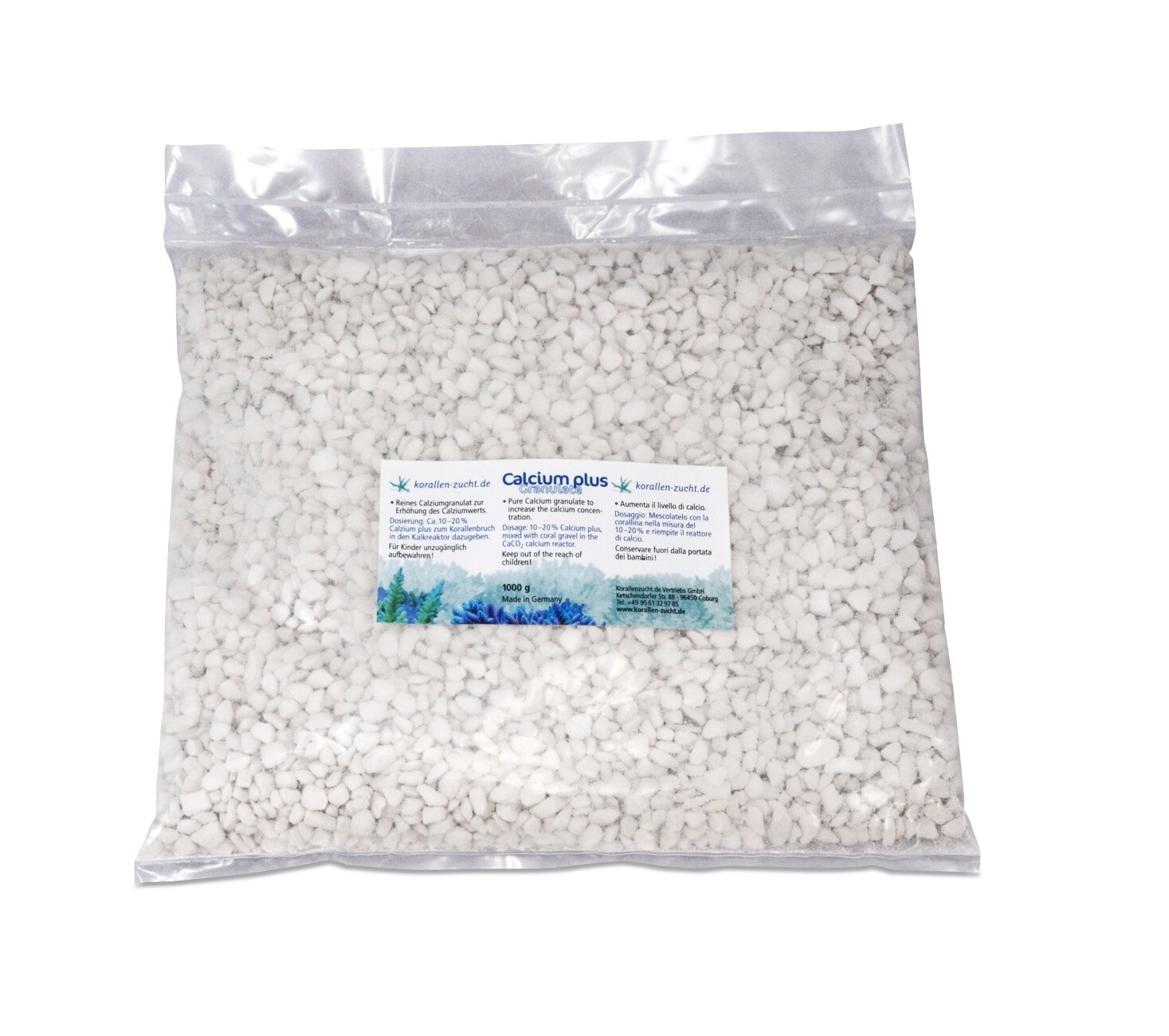 Korallen Zucht Calcium Plus Granulato 1 Kg