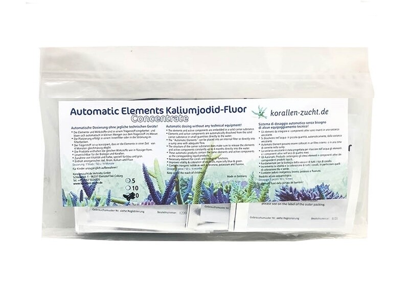 Korallen Zucht Automatic Elements Kaliumjodid-Fluor 5