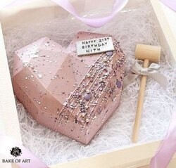 Heart Pinata SMASH Cake