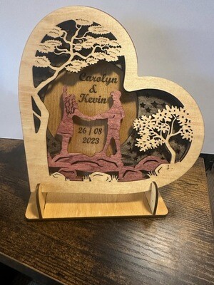 3D Layered Personalized Valentine