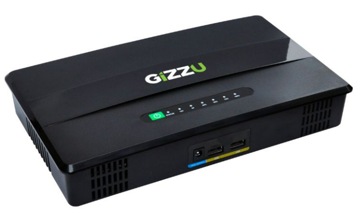 GIZZU 60W 65Wh 17600mAh Mini POE DC UPS Lithium - Black