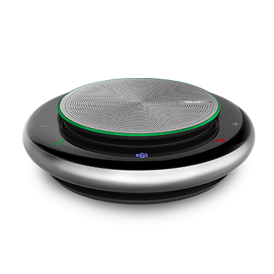 Yealink Portable Bluetooth SIP Voip Speakerphone with Built-in Mics and Battery.