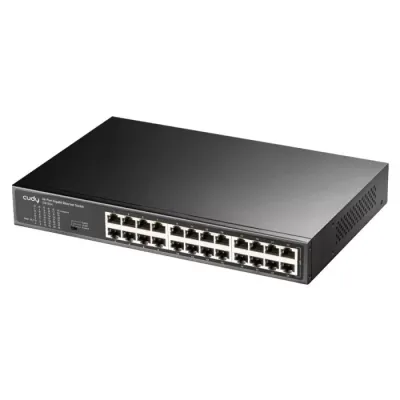 24 Port Gigabit 1000 Mbps Rack-Mount Switch - Unmanaged