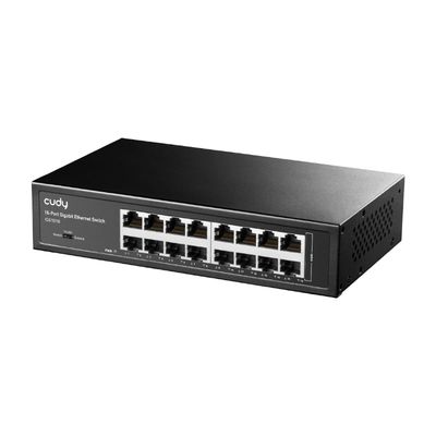16 Port Gigabit 1000 Mbps Rack-Mount Switch - Unmanaged