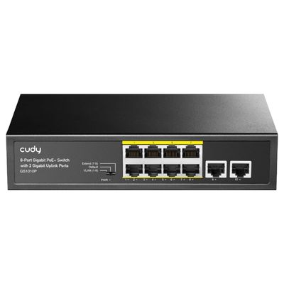 8-Port Gigabit 1000 Mbps PoE+ Unmanaged Switch
