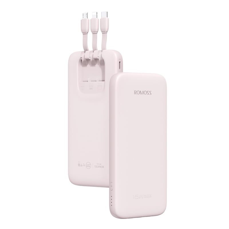 Power Bank 10000mAh 15W - Pink