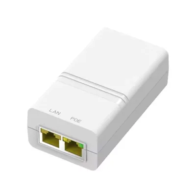 Gigabit 52V 30W PoE Adapter with No Cable