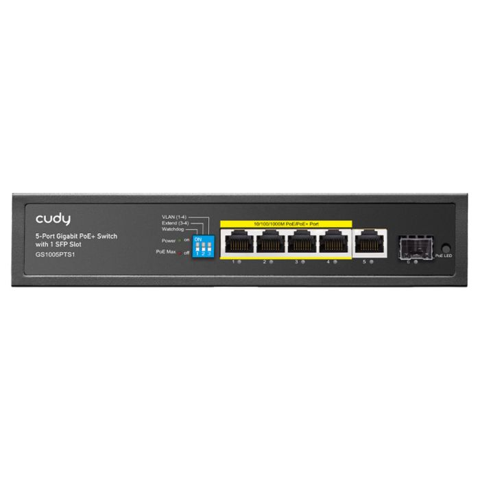 Cudy 5 Port Gigabit 4 Port PoE 120W Switch with 1SFP
