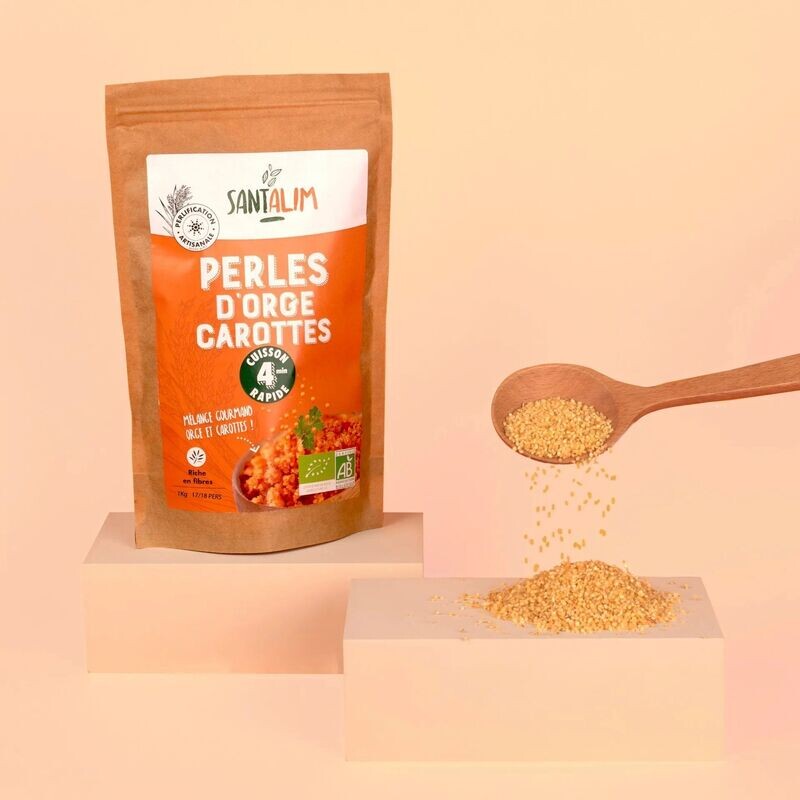 Perles d'Orge aux Carottes BIO en 1Kg