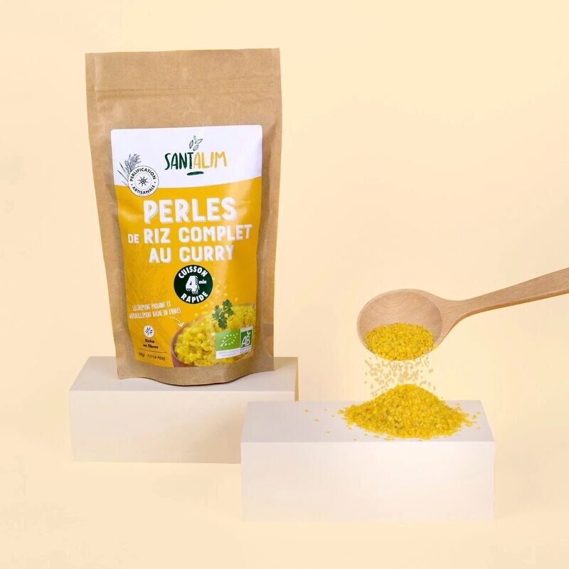 Perles de Riz complet BIO au curry en 1 Kg