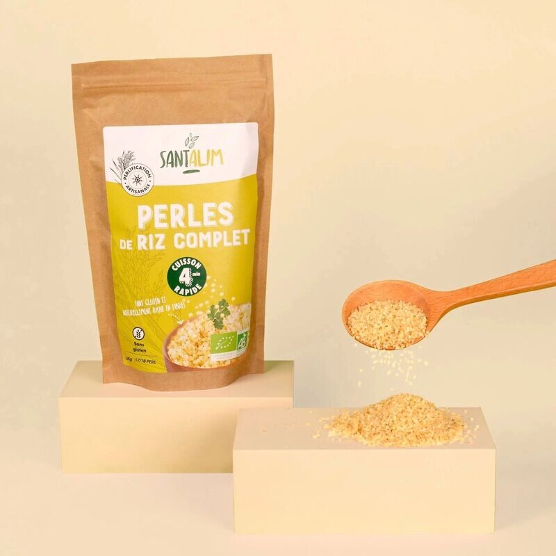 Perles de Riz complet Nature BIO en 1 Kg