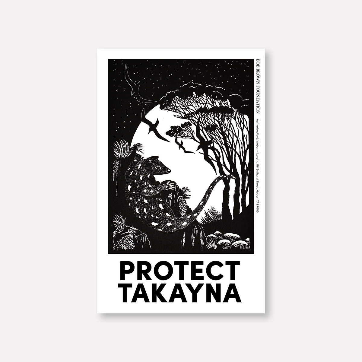 Protect takayna – Anne Conran Quoll design sticker