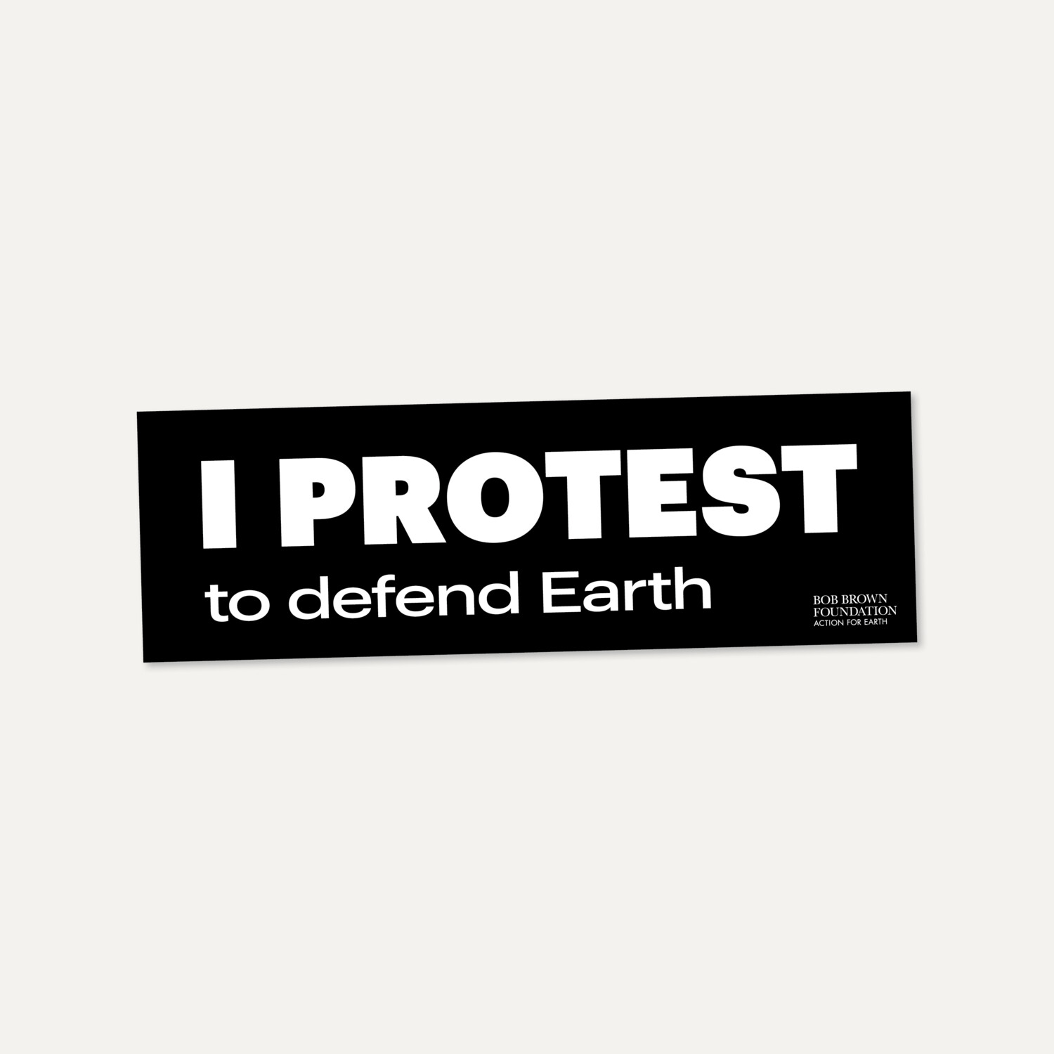 I Protest bumper sticker