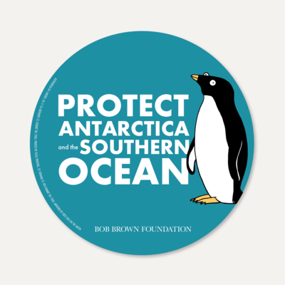 Protect Antarctica and the Southern Ocean – First Dog on the Moon sticker