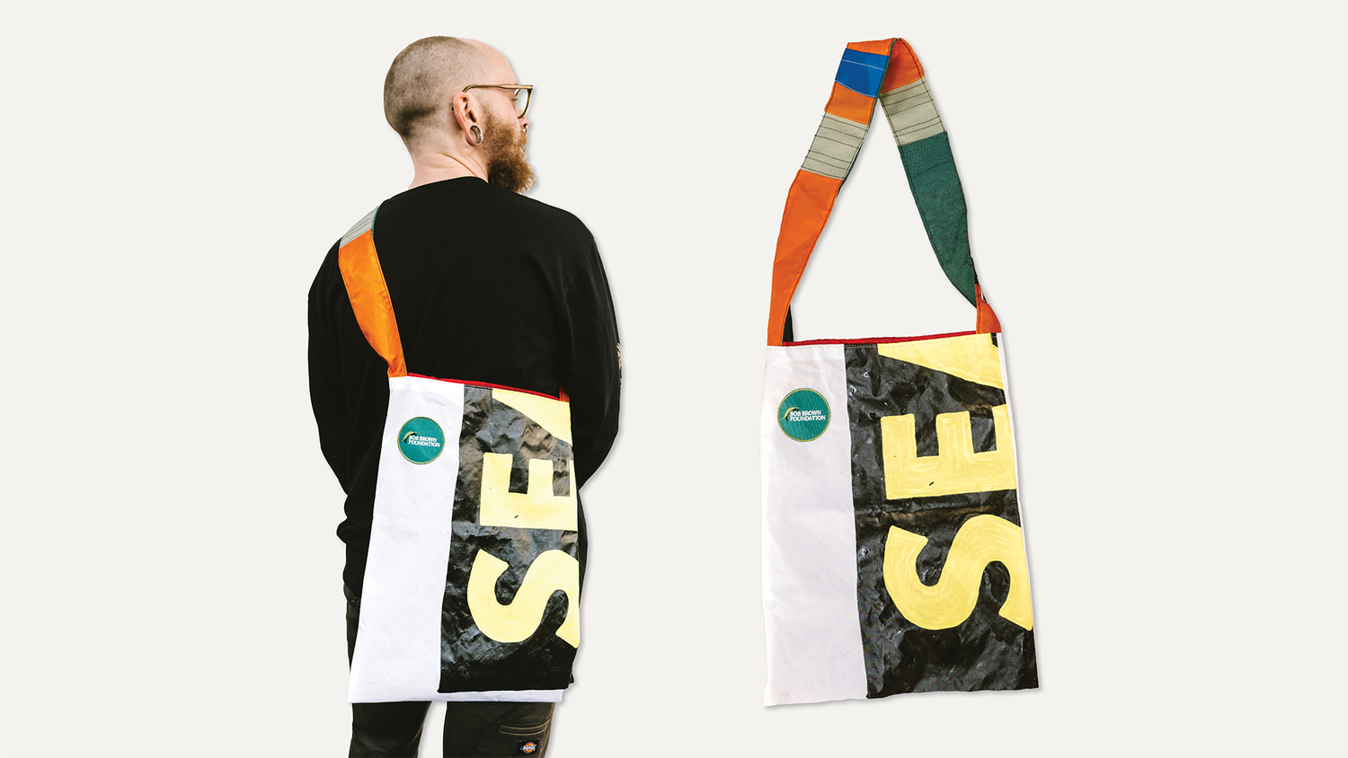 Recycled banner bags