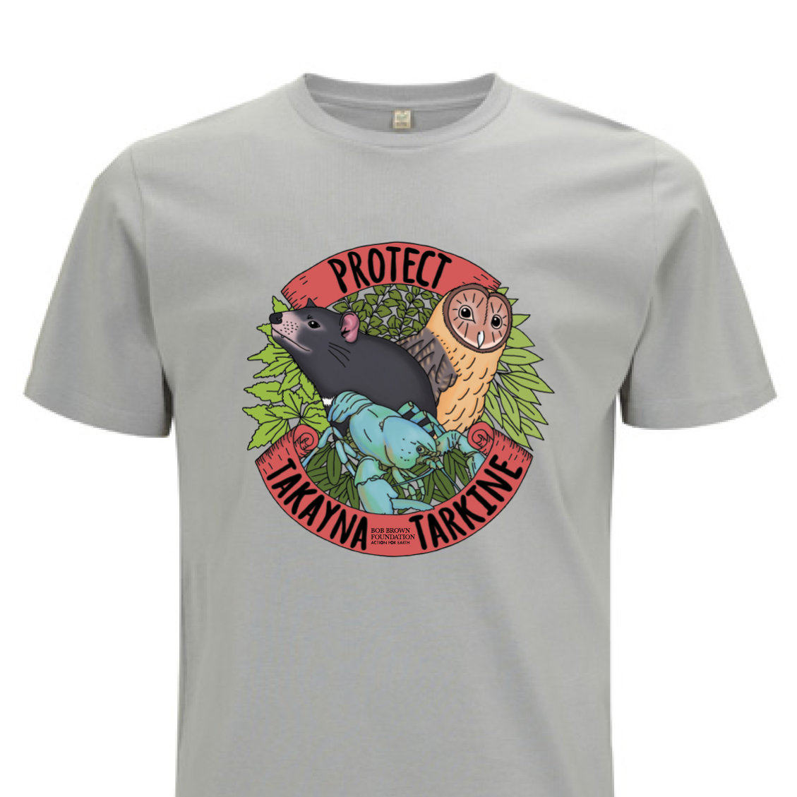 T-Shirt: Protect takayna / Tarkine – Jen Sanger Illustration