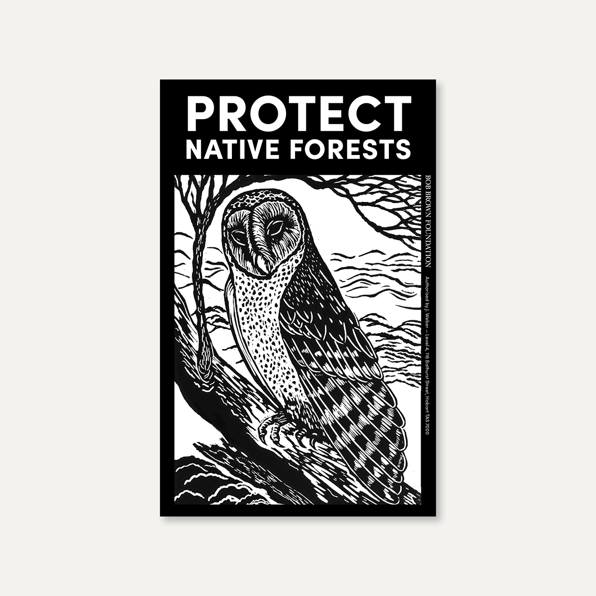 Protect Native Forests sticker by Anne Conron