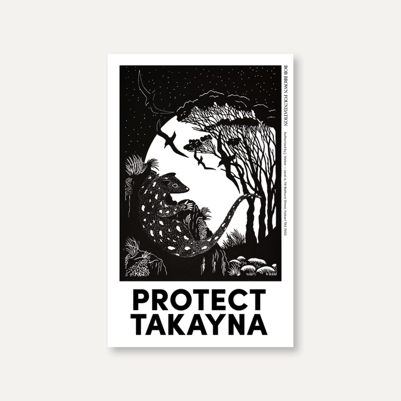 Protect Takayna – Anne Conron Quoll design sticker
