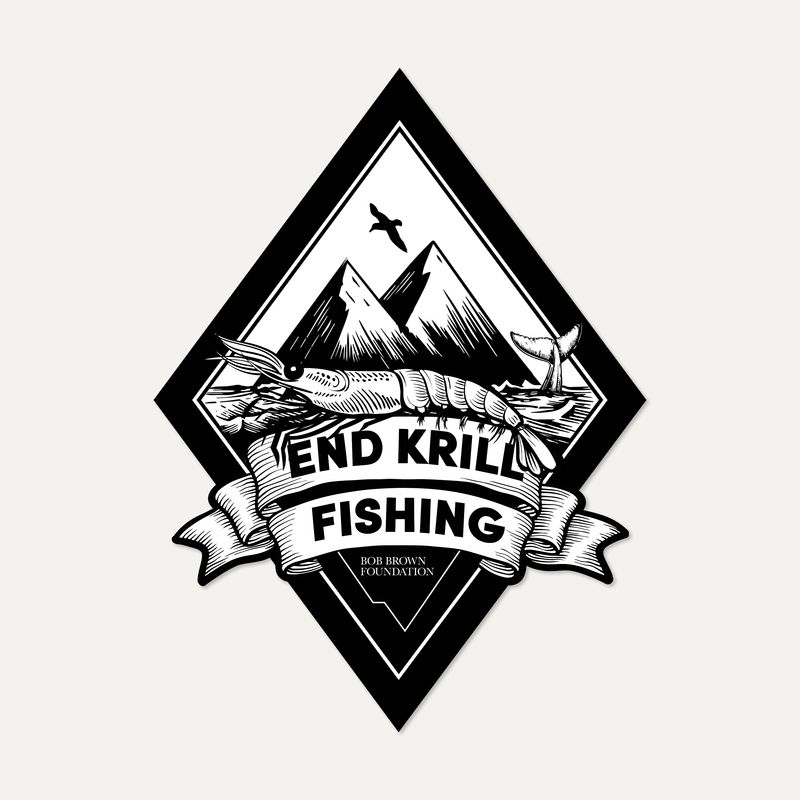 End Krill Fishing sticker