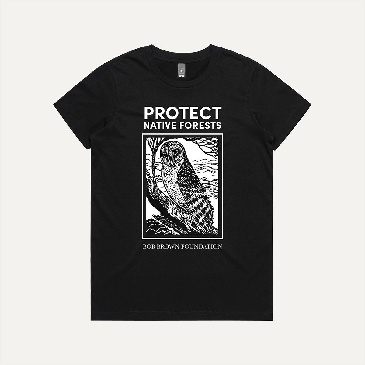 Protect Native Forests women's tee by Anne Conron