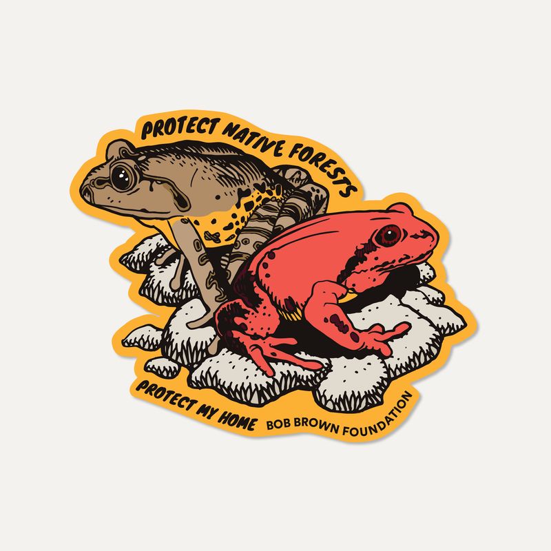 Protect Native Forests — Frogs sticker by Glenno