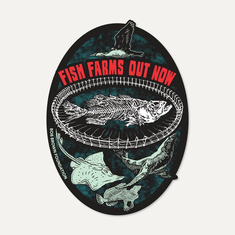 Fish Farms Out Now sticker by Glenno