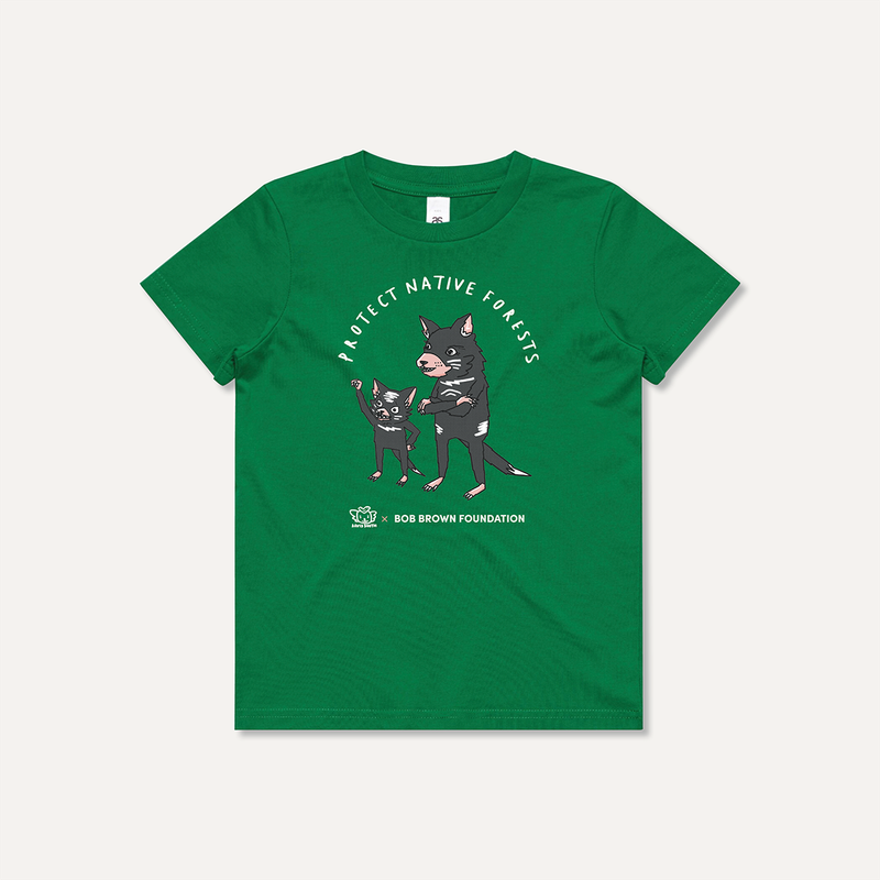 Protect Native Forests youth devil tee by Ghostpatrol