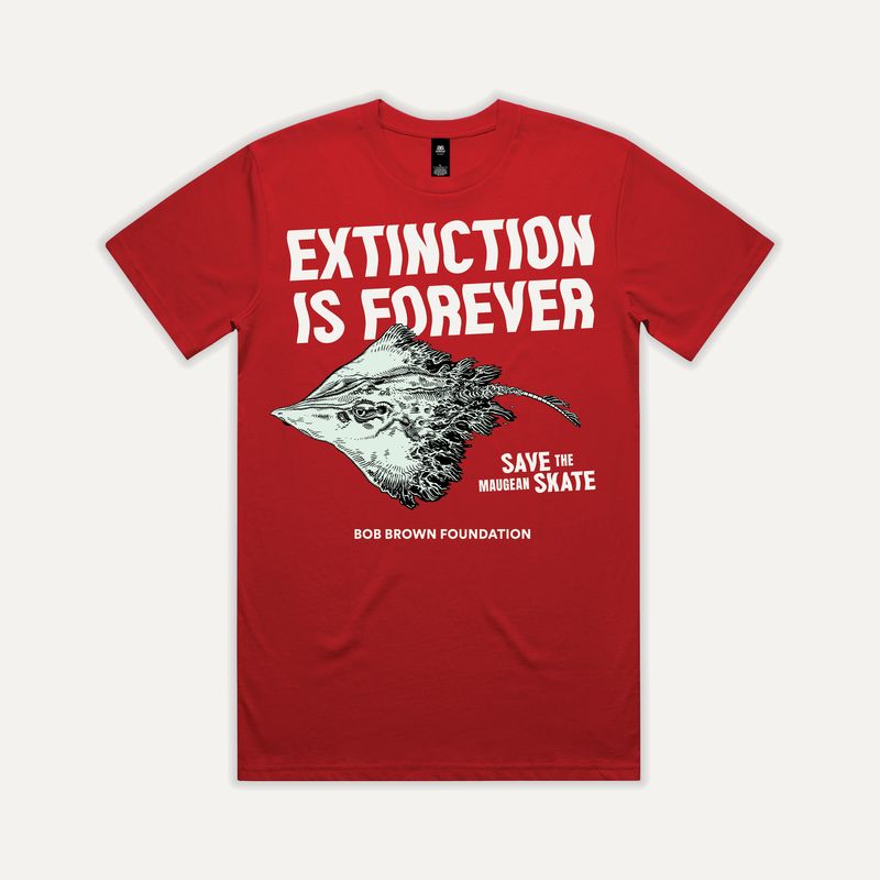 Extinction is Forever red tee by Glenno
