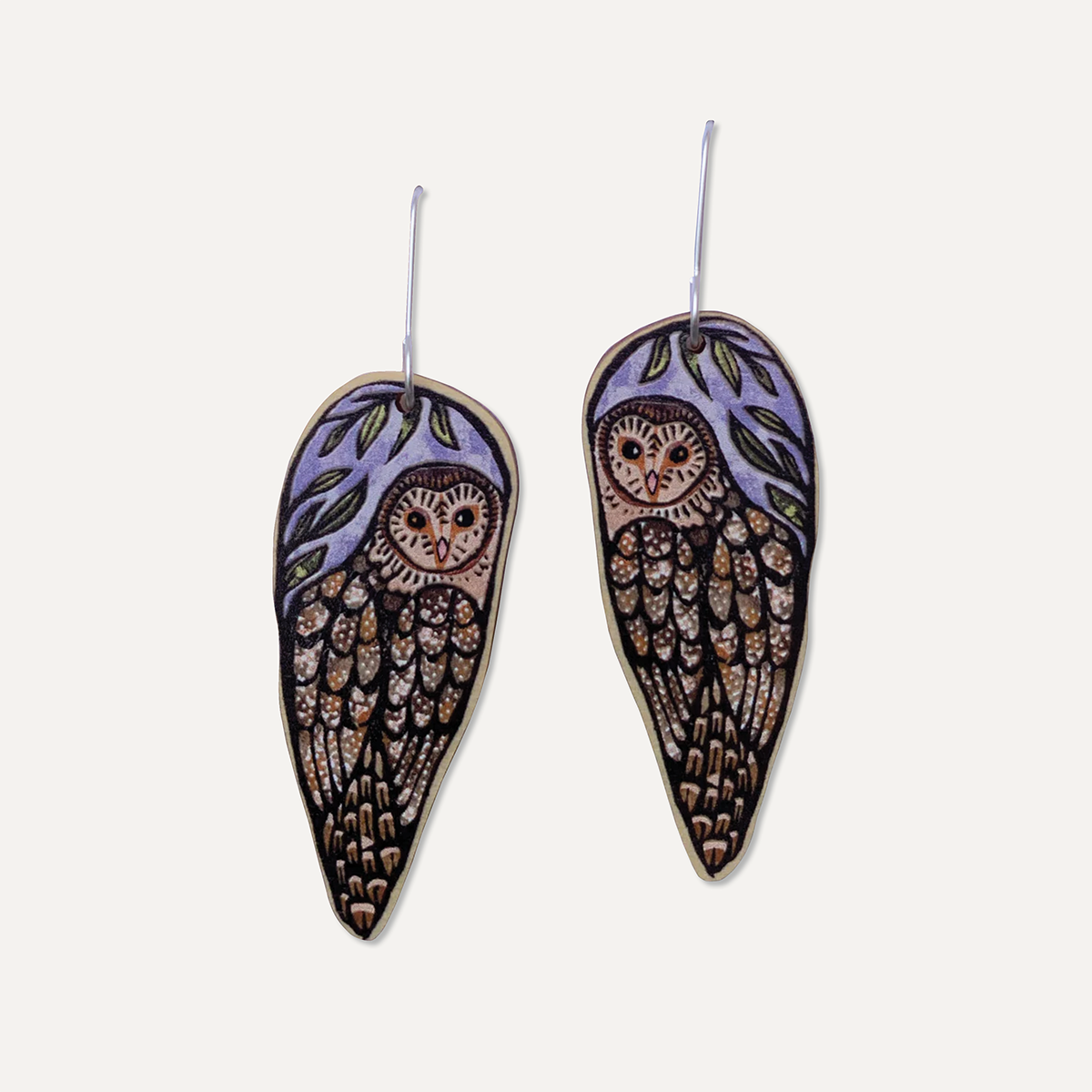 To The Trees Masked Owl earrings