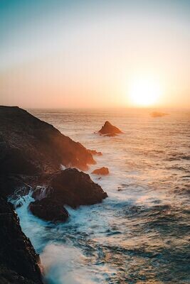 Cornish Sunset Over Bull Rock | Trevose Head