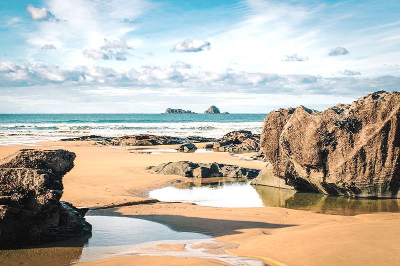 Sunny Winter's Day at Boobys Bay, Cornwall