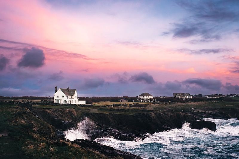 Sunset Colours over Boobys Bay, Cornwall