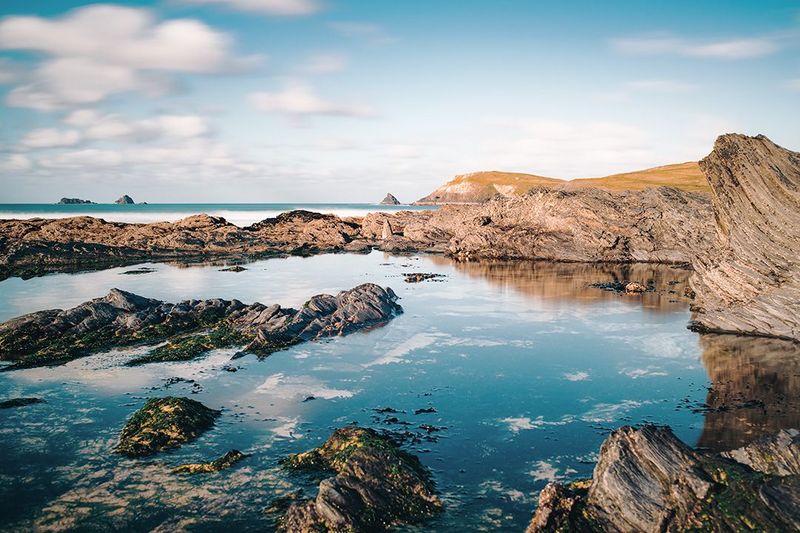 Rock Pool on Constantine Bay, Cornwall
