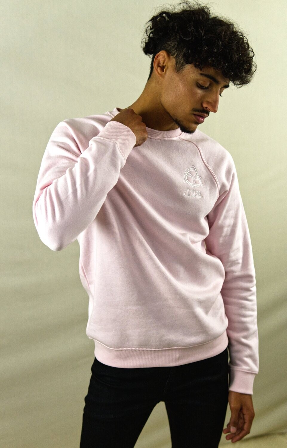 Sweat-shirt Col Rond Aube - Rose Pale | Homme