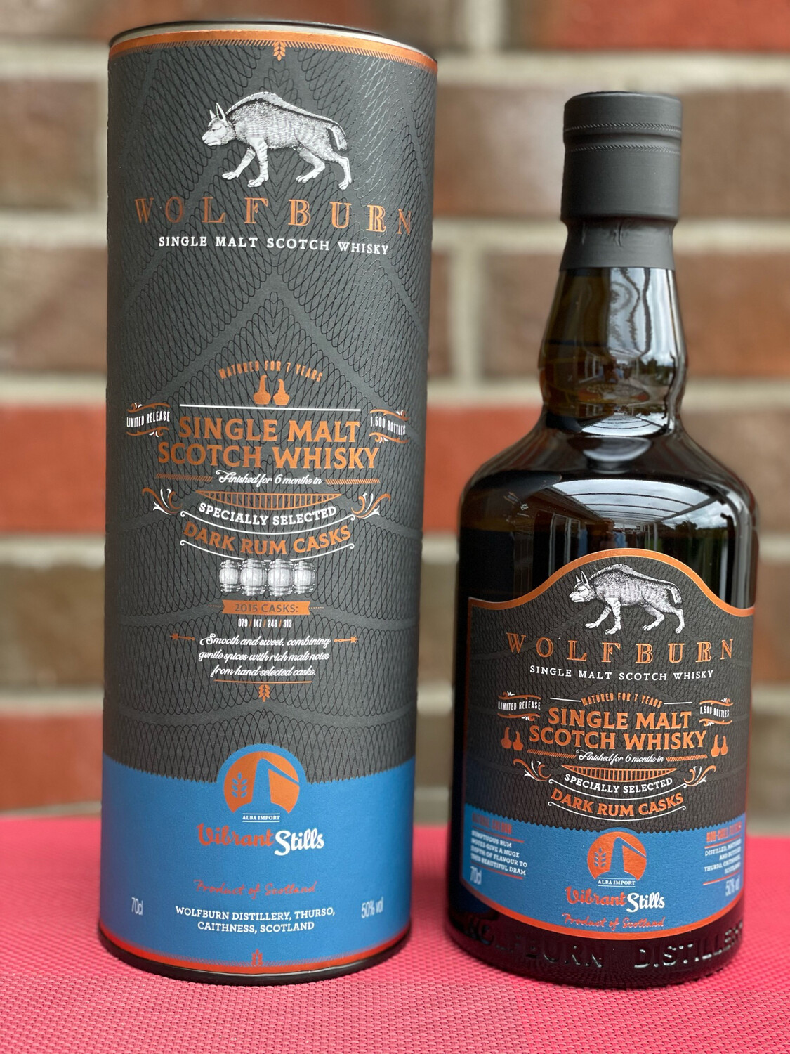 Wolfburn Vibrant Stills 2015 Rum Cask